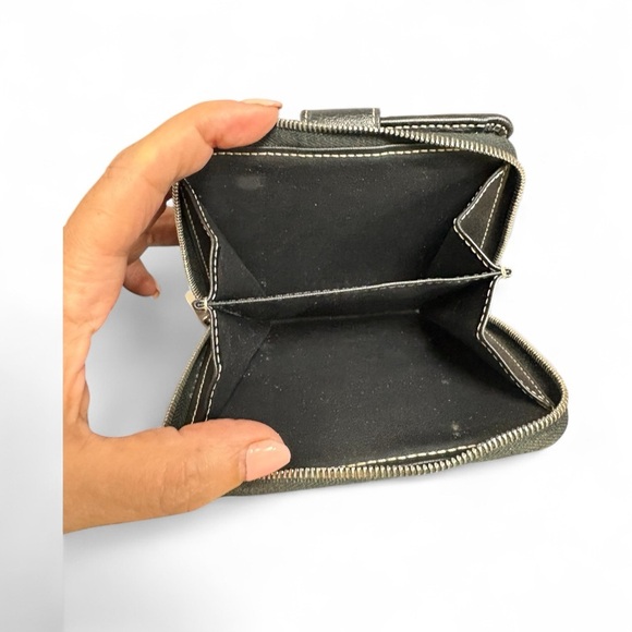 Vintage Celine Macadam monogram bifold compact wallet canvas and leather rare - Picture 7 of 13